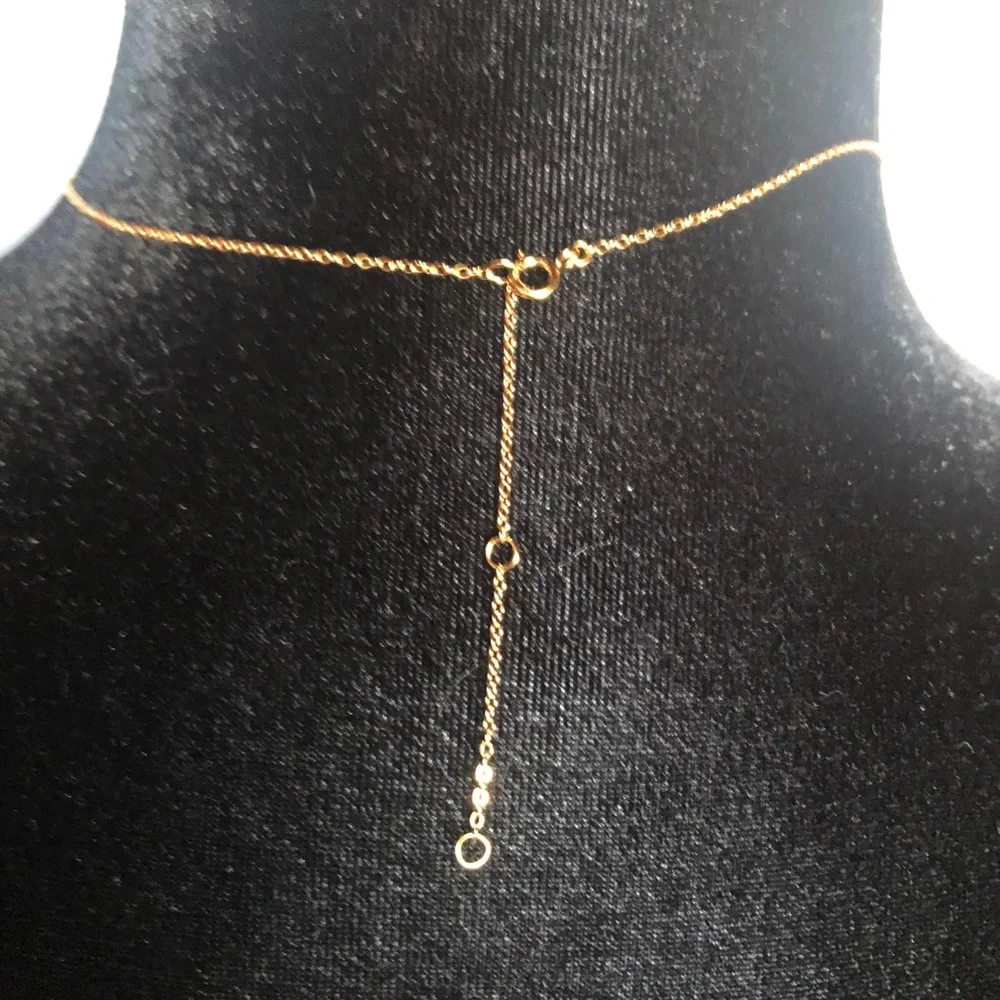 🎁 Sterling Forever gold over sterling Cz pendant